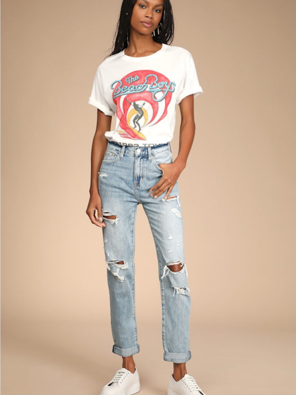 PISTOLA Presley ’90s Roller Distressed Light Wash High Rise Jeans 26